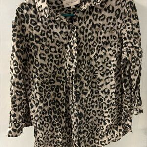 Jones New York Animal Print Shirt